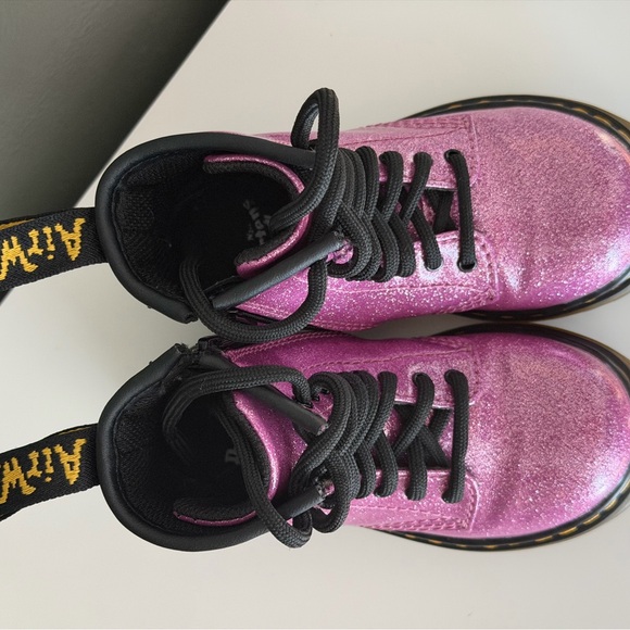 Dr. Martens Pink Glitter Boots - Picture 4 of 7